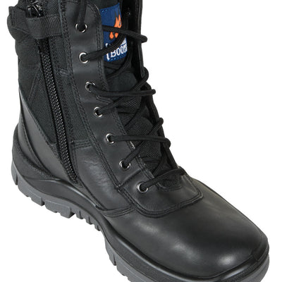 MONGREL BLACK ZIP SIDE SAFETY STEEL CAP 251020