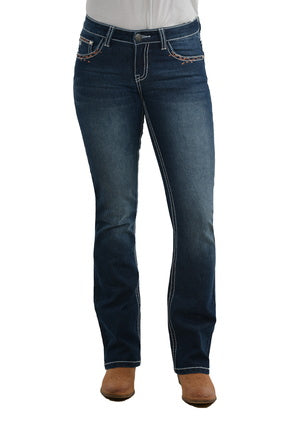 PURE WESTERN WMNS BRIDGET BOOT CUT JEAN 32 LEG