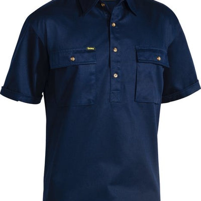 BISLEY HALF BUTTON S/S