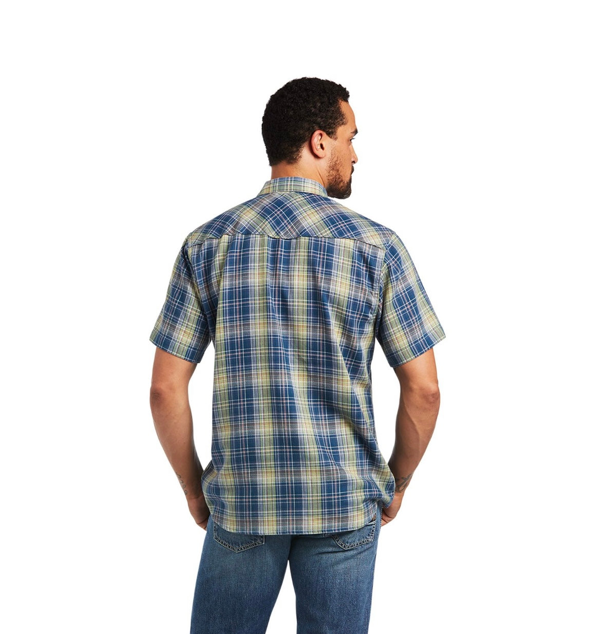ARIAT MENS S/S HUEY RETRO SNAP SHIRT