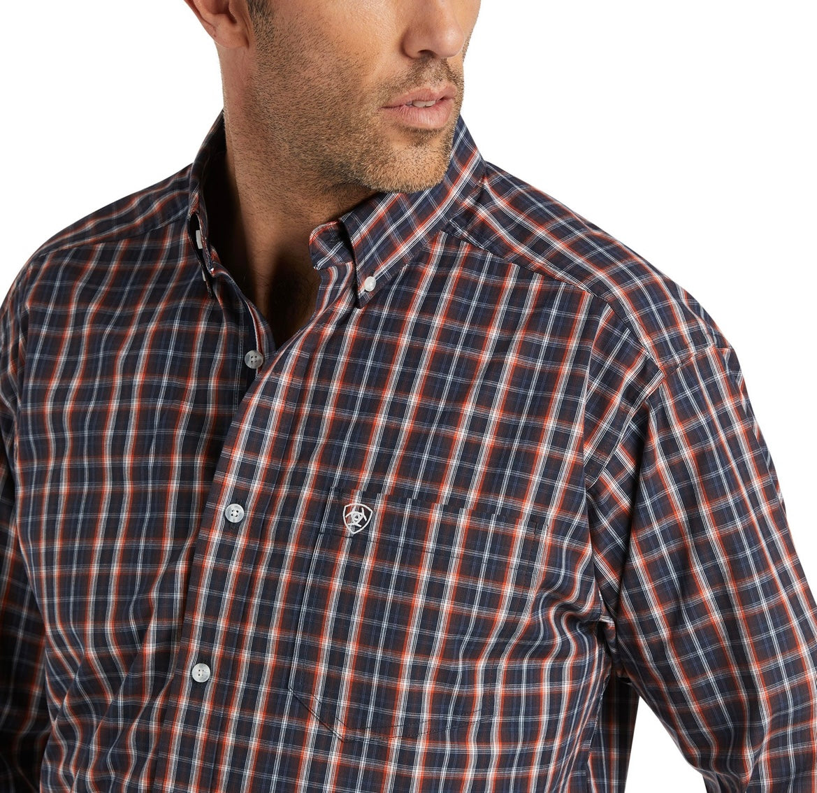 ARIAT MENS LS SHIRT NAVAL BASE